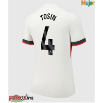 Camiseta Chelsea Tosin Adarabioyo #4 Visitante Equipación para mujer 2025-26 manga corta